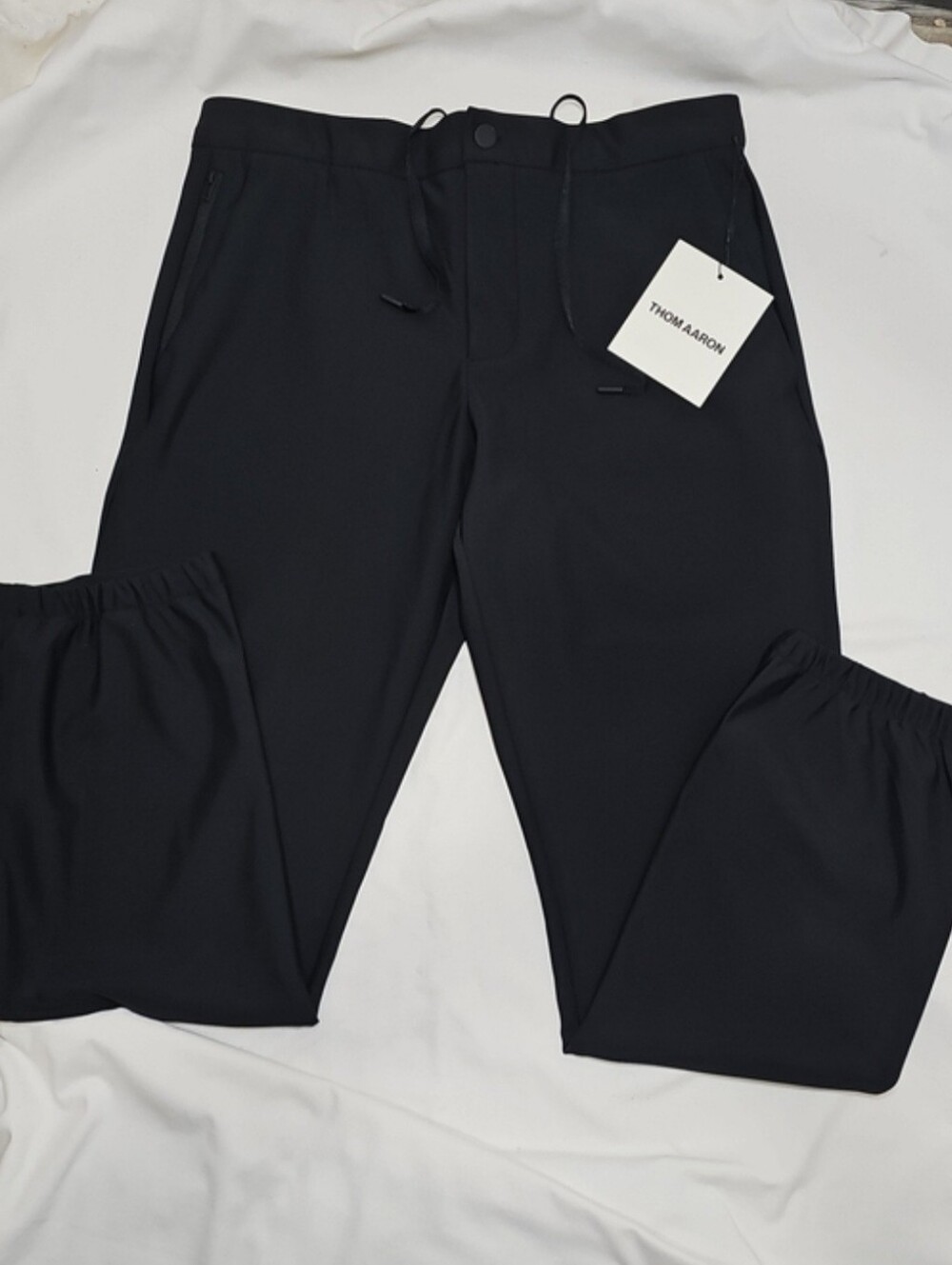 Thom Aaron Men's Commuter Tech Black Joggers Performance